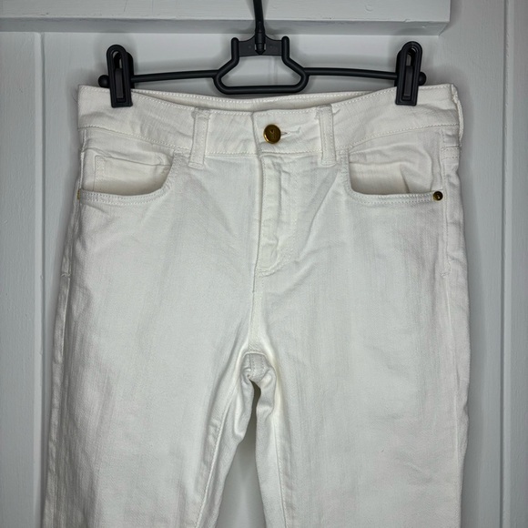 Anthropologie Pilcro White Script High-Rise Skinny Jeans 25 - Picture 4 of 10